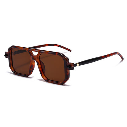 Double Beam Square Frame Sunglasses