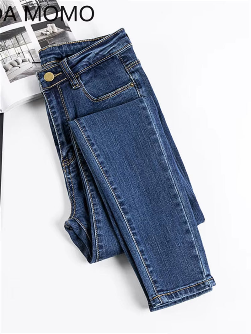 Jeans Female Denim Pants Black Color Womens Jeans Woman Donna Stretch Bottoms Skinny Pants for Women Trousers