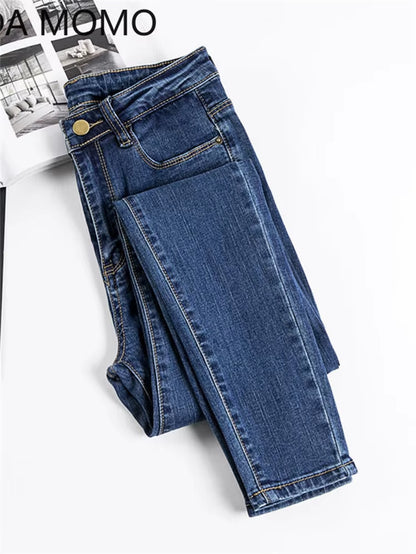 Jeans Female Denim Pants Black Color Womens Jeans Woman Donna Stretch Bottoms Skinny Pants for Women Trousers