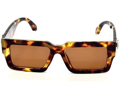 MEN SUNGLASSES HIP HOP SQUARE DESIGNER SHADES RETRO GOLD FRAME RAPPER FASHION