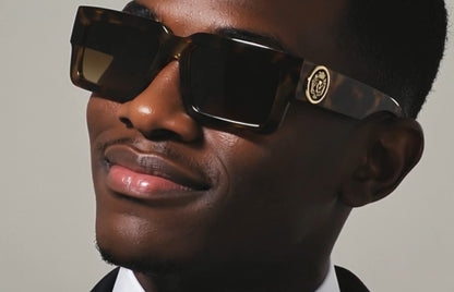 MEN SUNGLASSES HIP HOP SQUARE DESIGNER SHADES RETRO GOLD FRAME RAPPER FASHION