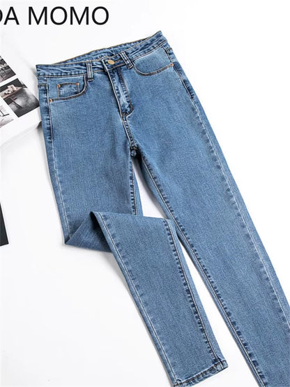Jeans Female Denim Pants Black Color Womens Jeans Woman Donna Stretch Bottoms Skinny Pants for Women Trousers
