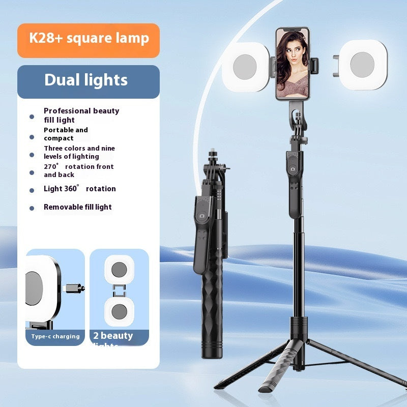 Mobile Phone Bluetooth Selfie Stick Stabilizer Floor Stand
