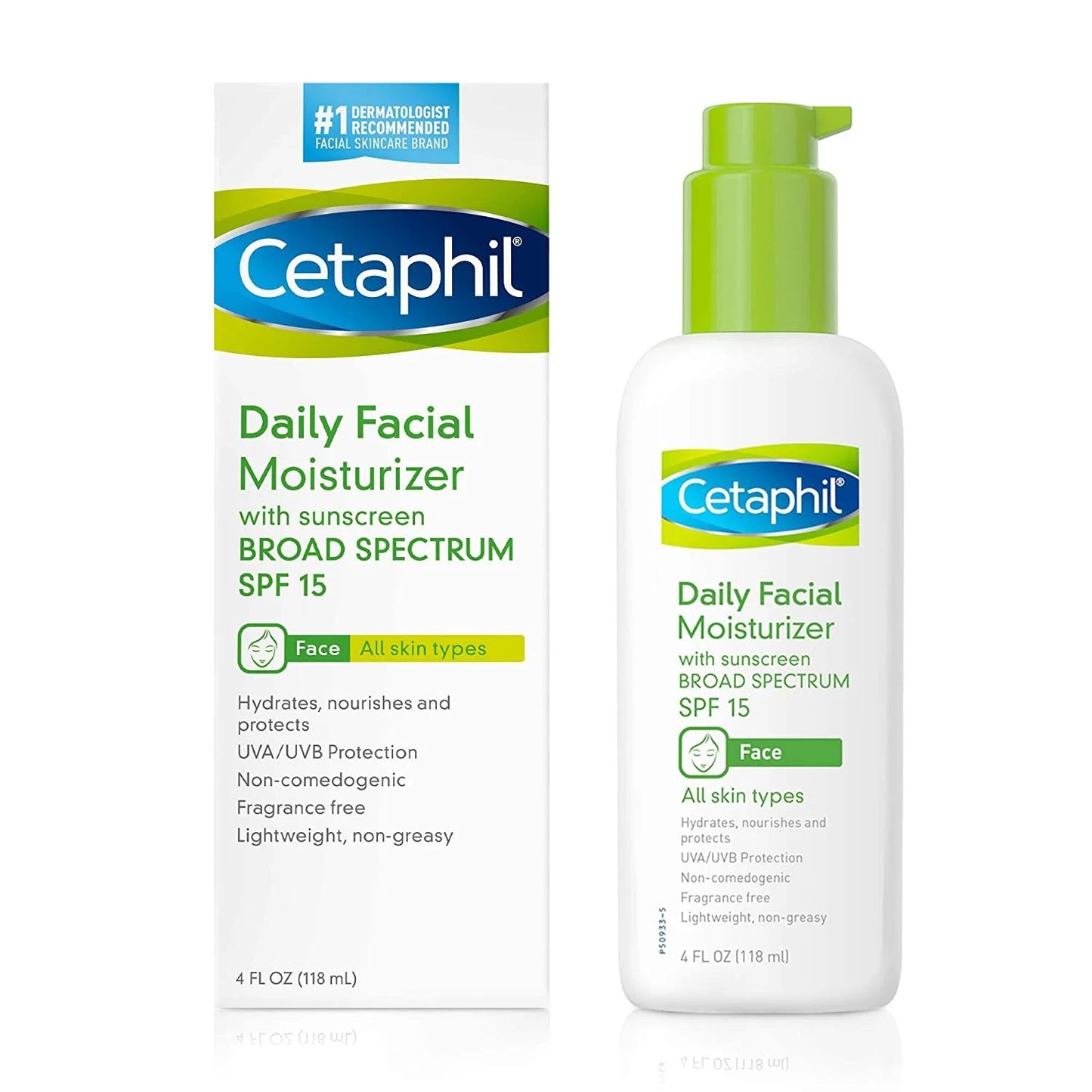 Daily Facial Moisturizer SPF 15 Sunscreen, Fragrance Free, 4 Oz