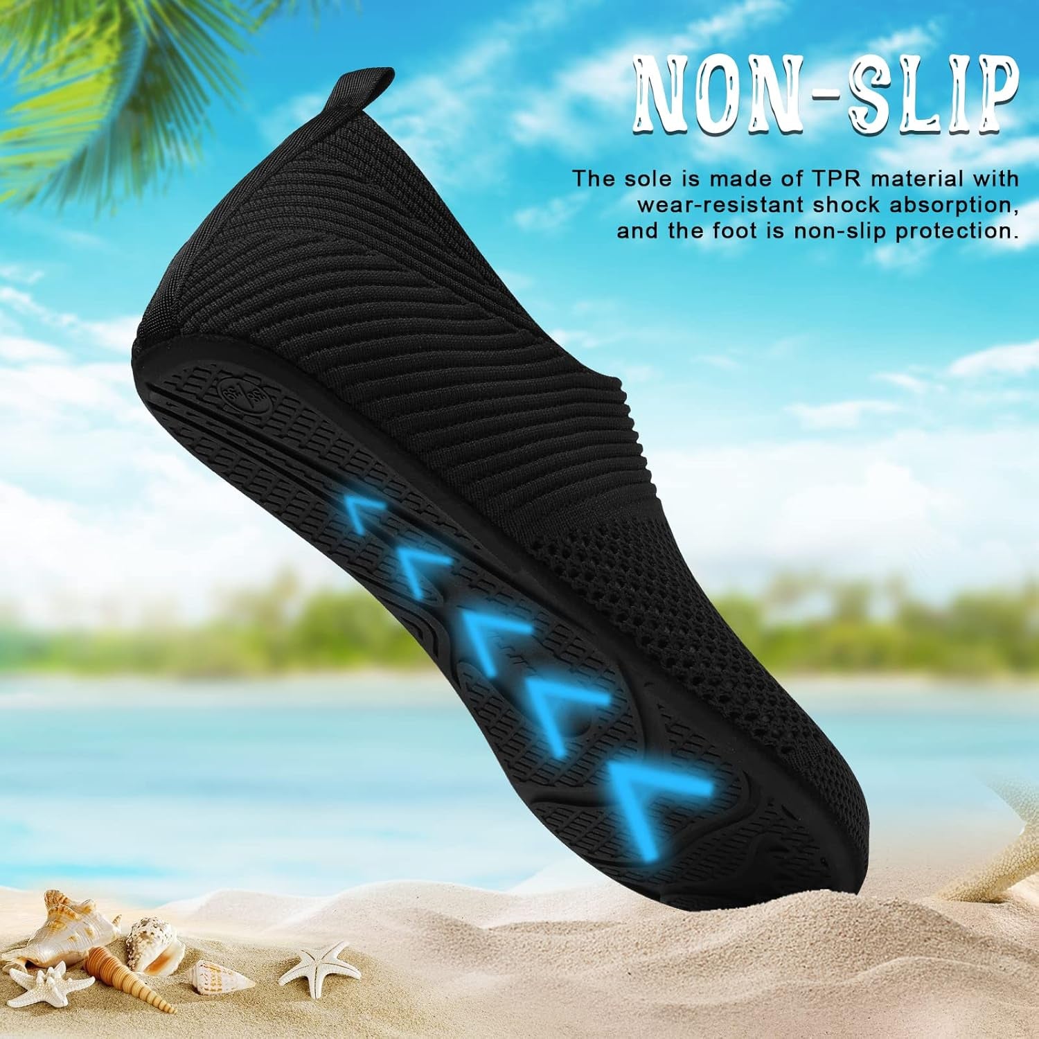 Womens Mens Water Shoes Barefoot Quick-Dry Aqua Socks for Beach Swim Surf Water Sport