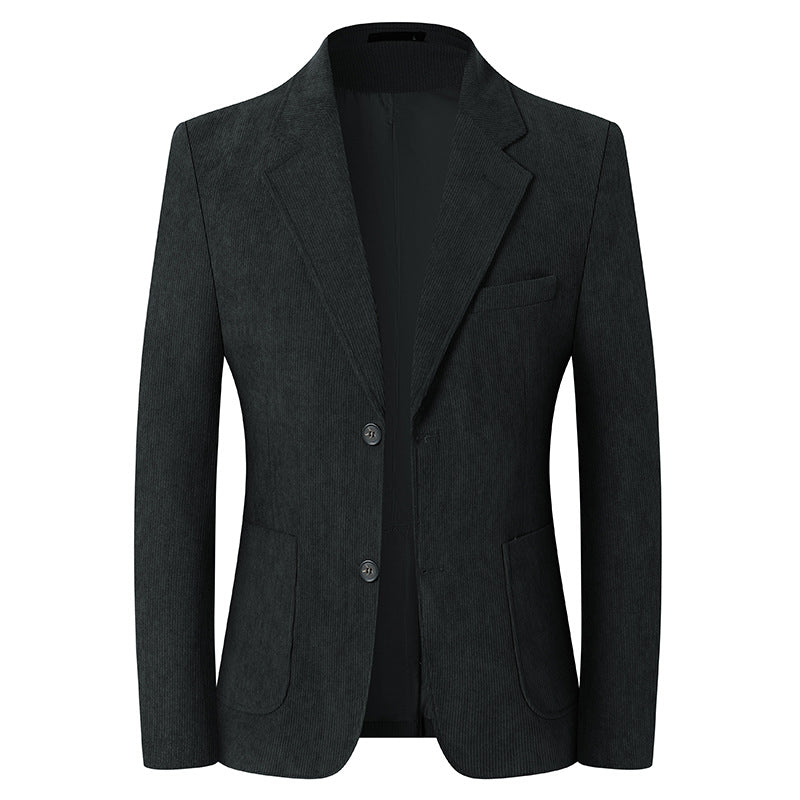 Solid-color Light-luxury Mens Casual Suit Jacket