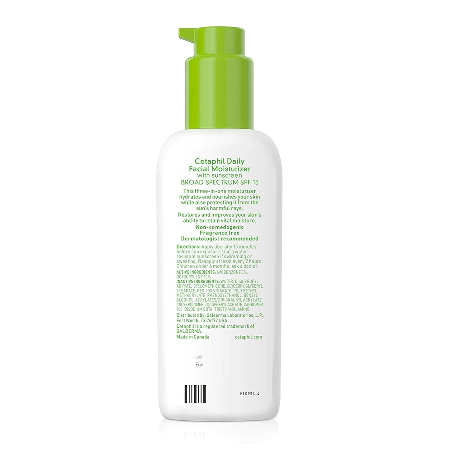 Daily Facial Moisturizer SPF 15 Sunscreen, Fragrance Free, 4 Oz