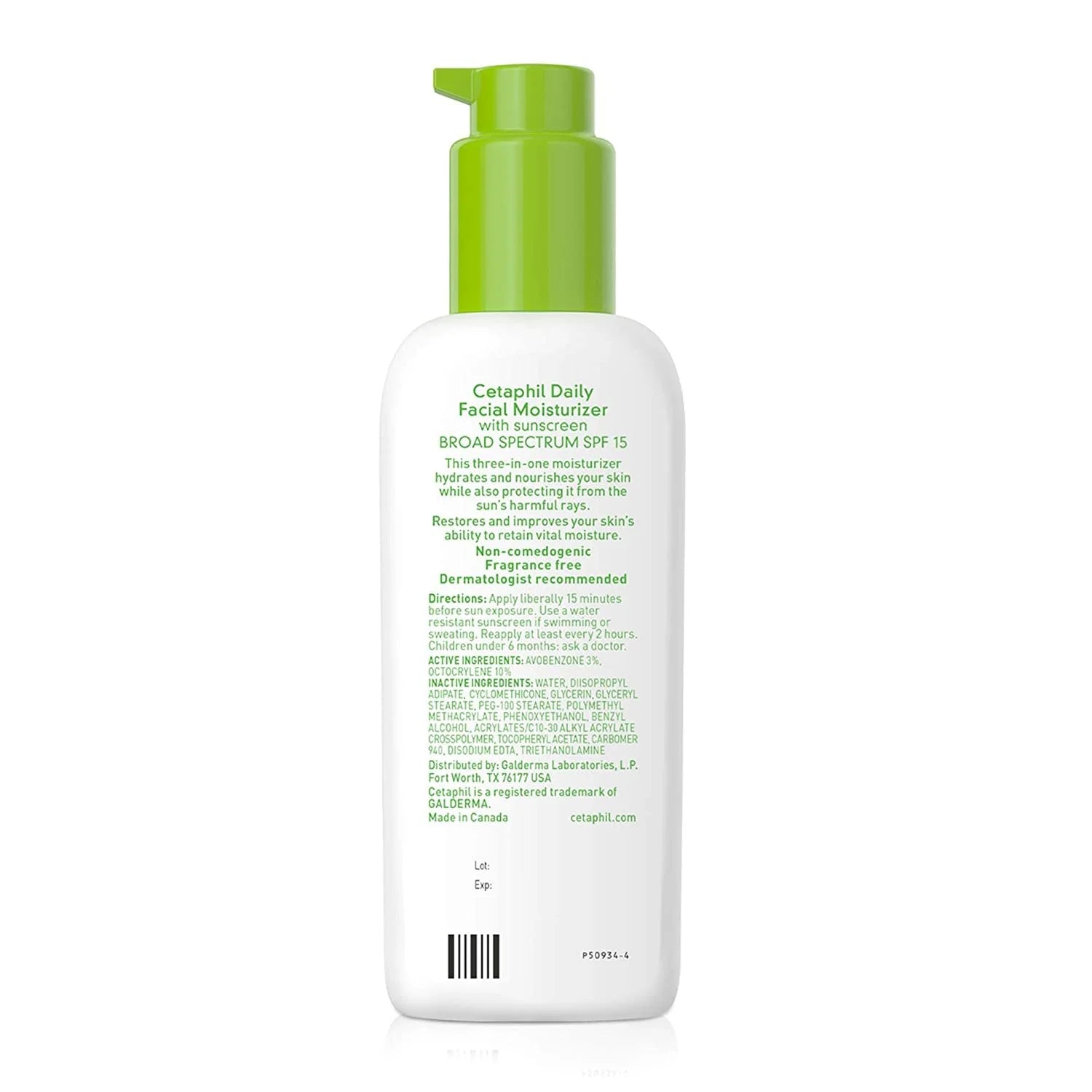 Daily Facial Moisturizer SPF 15 Sunscreen, Fragrance Free, 4 Oz
