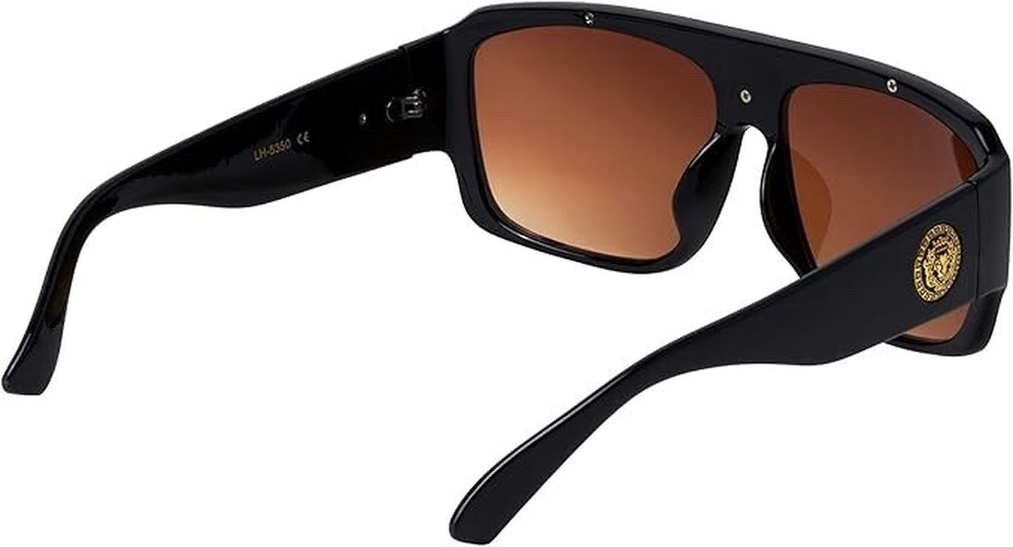 Gafas De Sol Lentes De Moda Para Hombres Grande Style Men Sunglasses Brown Lens