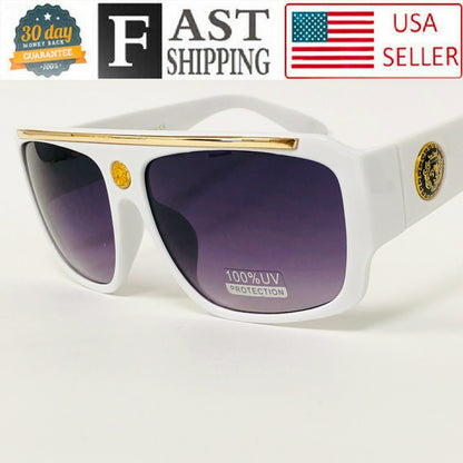 Gafas De Sol Lentes De Moda Para Hombres Grande Style Men Sunglasses Brown Lens