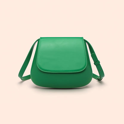 Crossbody Bag Vegan Leather Women Retro Small Saddle Satchel Shoulder Bag With Long Adjustable Strap