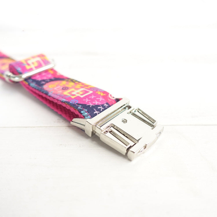 Alloy buckle high quality traction collar