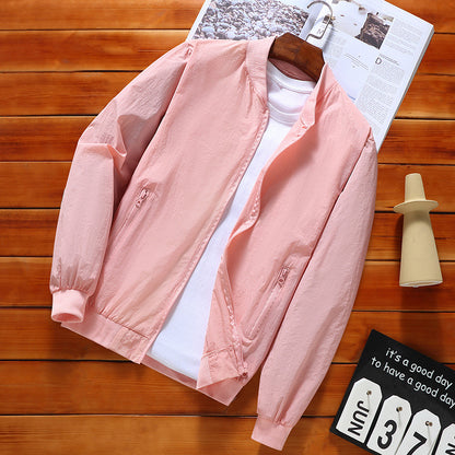 Sun Protective Clothes Men's Ice Silk UV Protection Breathable Jacket
