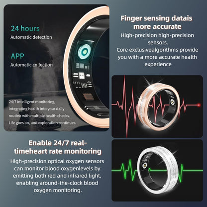 New Rose Gold Diamond Smart Ring