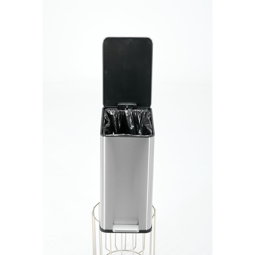 SSTC102-15L-S, Stainless Steel Kitchen Trash Can, 15L