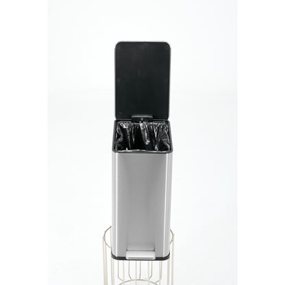 SSTC102-15L-S, Stainless Steel Kitchen Trash Can, 15L