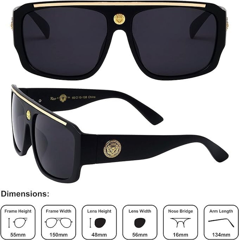 Gafas De Sol Lentes De Moda Para Hombres Grande Style Men Sunglasses Brown Lens