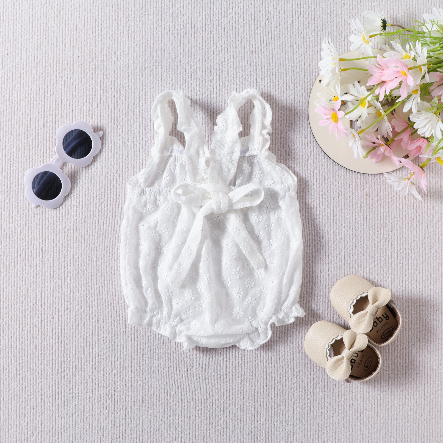Newborn Toddler Sleeveless Short Baby Girl Jumpsuit