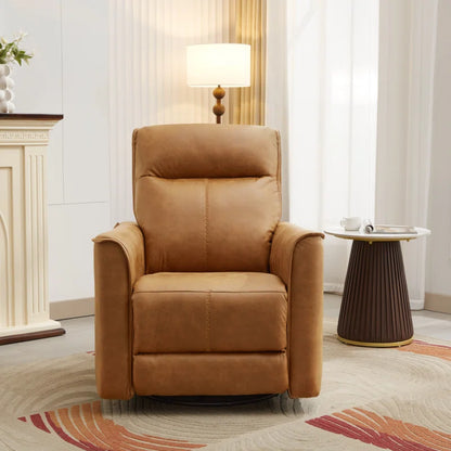 Tayani 31.5" Wide Modern Comfortable Upholstered Swivel and Rocker Manual Recliner