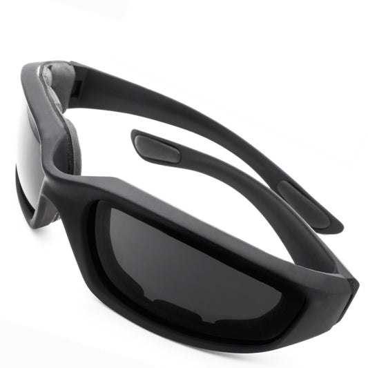 1 Pairs Motorcycle Sports Biker Riding Glasses Wind Resistant Eye Protection Sports Goggles Cycling Glasses Sunglasses Grey Color(TK/TMEU For Self-pickup)