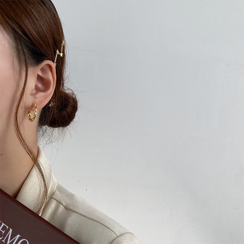 Chain link earrings