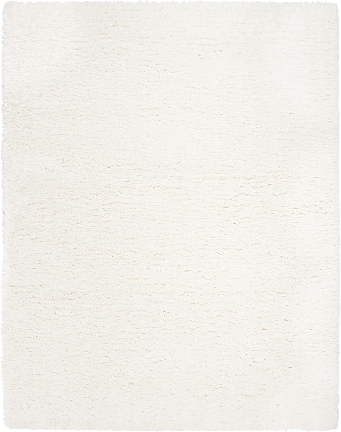 Flokati Shag Collection Area Rug - 6'7" X 9', Ivory, Solid Design, Non-Shedding & Easy Care, 2.75-Inch Thick Ideal for High Traffic Areas in Living Room, Bedroom (FLK950B)