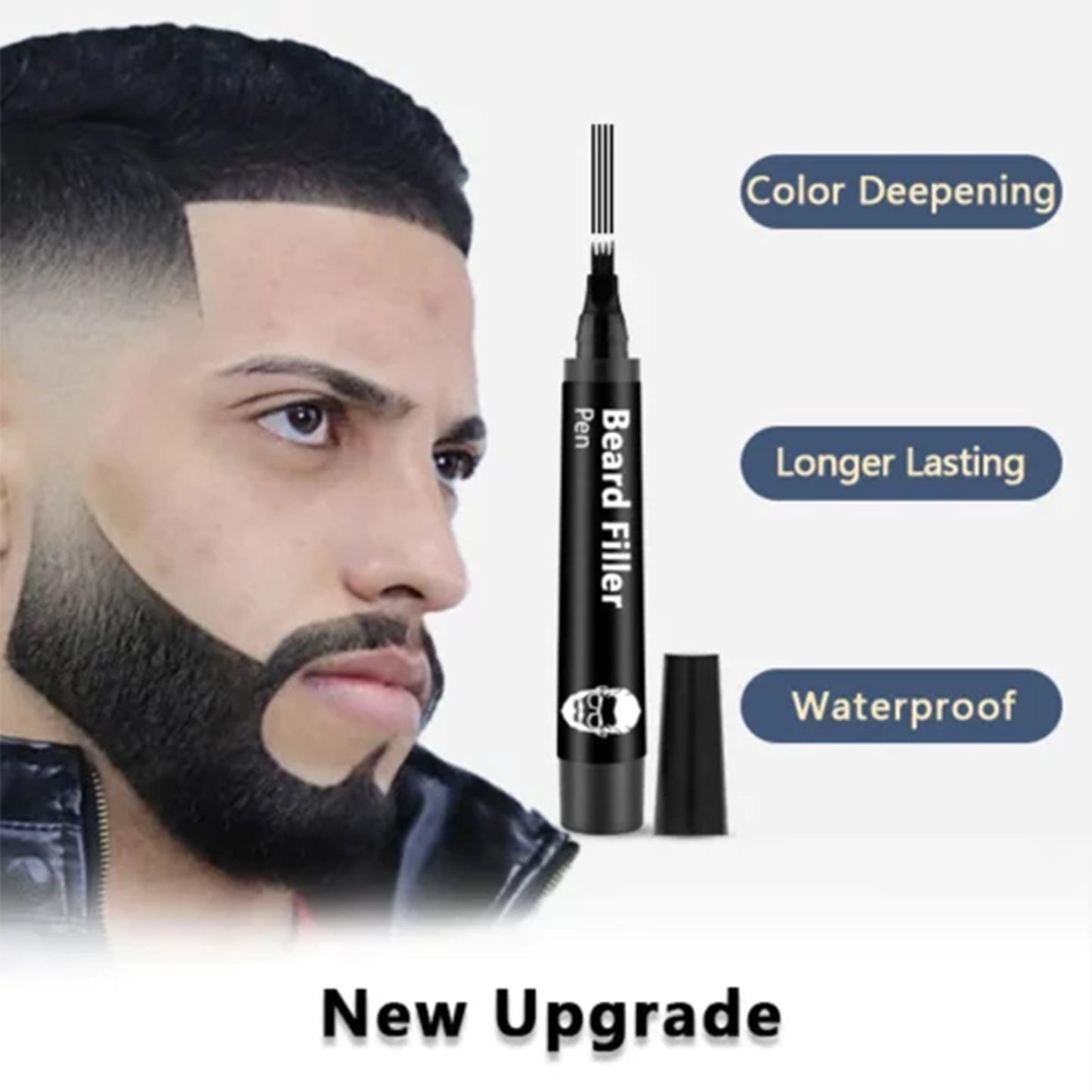 Beard Headline Filler Removable Easy To Use Thick Beard