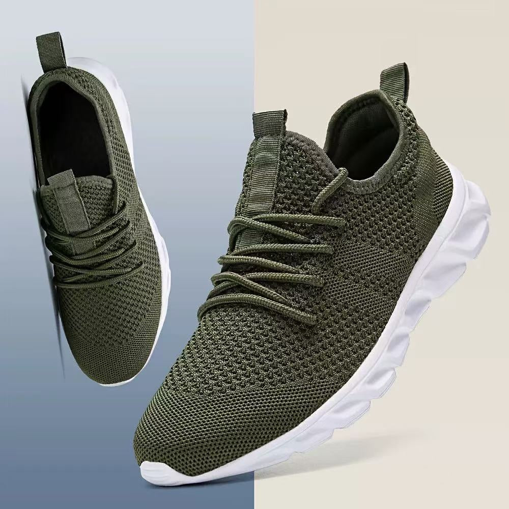 Men Casual Sport Shoes Light Sneakers White Outdoor Breathable