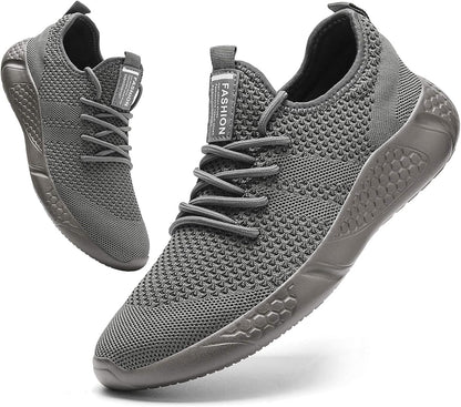 Men'S Sport Gym Running Shoes Walking Shoes Casual Lace up Lightweight