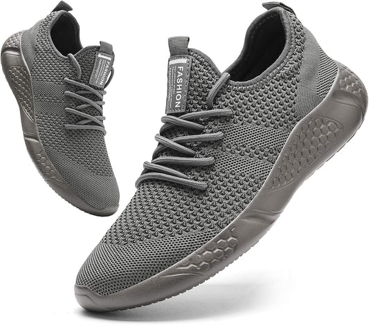 Men'S Sport Gym Running Shoes Walking Shoes Casual Lace up Lightweight