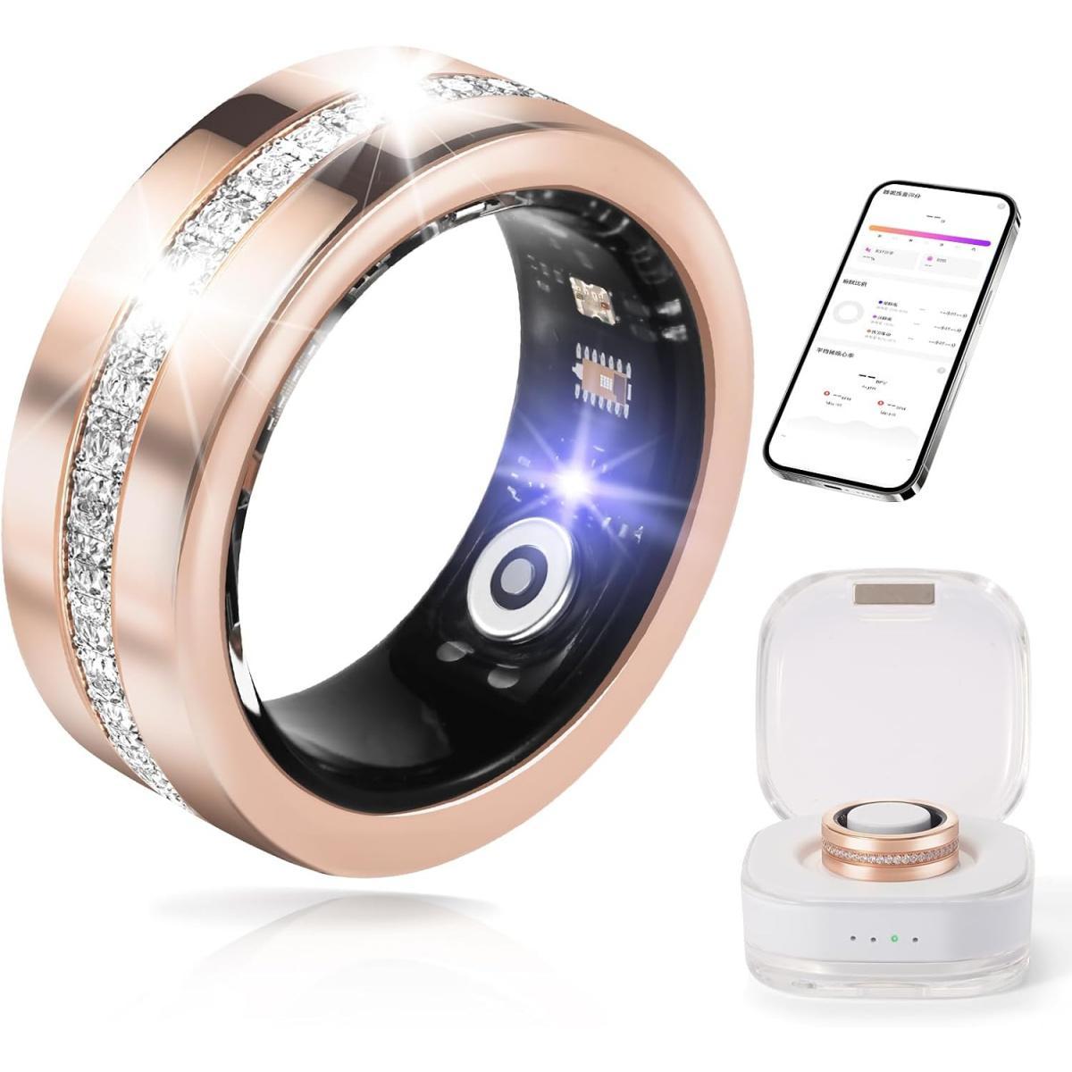 New Rose Gold Diamond Smart Ring