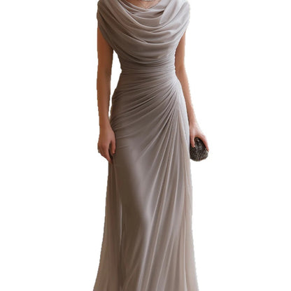 Slim-fit Elegant Pleated Dress For Women