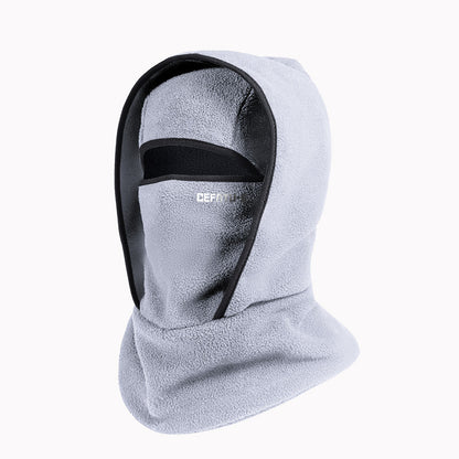 Outdoor Winter Warm Hat And Scarf Integrated Headgear