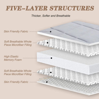 Gray Floor Mattress with Storage Bag Japanese Futon Mattress Extra Thick Folding Sleeping Pad Futon Mattress Portable Camping Mattress, Twin