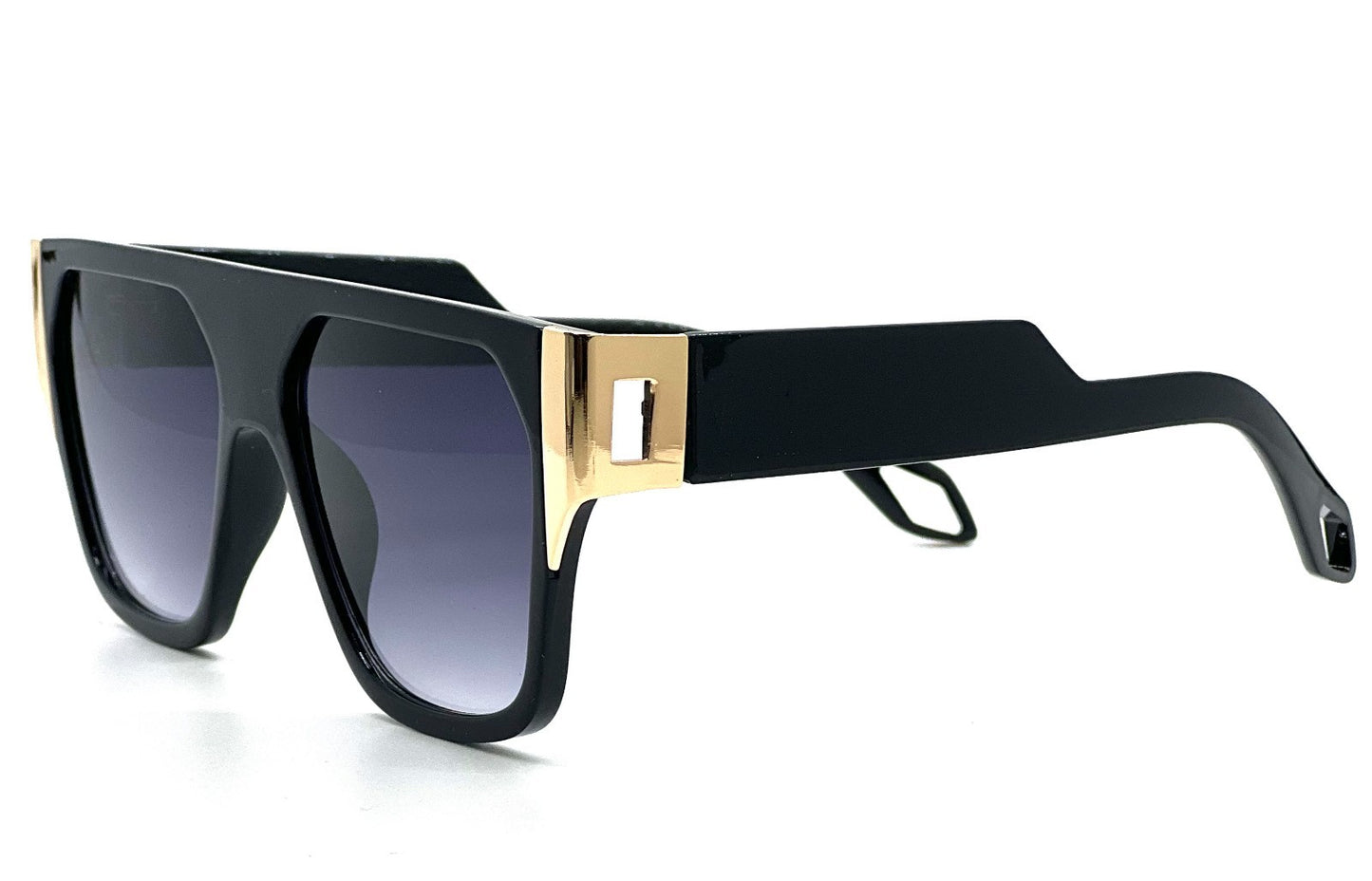 Men'S SUNGLASSES DESIGNER SQUARE RETRO GOLD FRAME SHADES HIP HOP STYLE FASHION