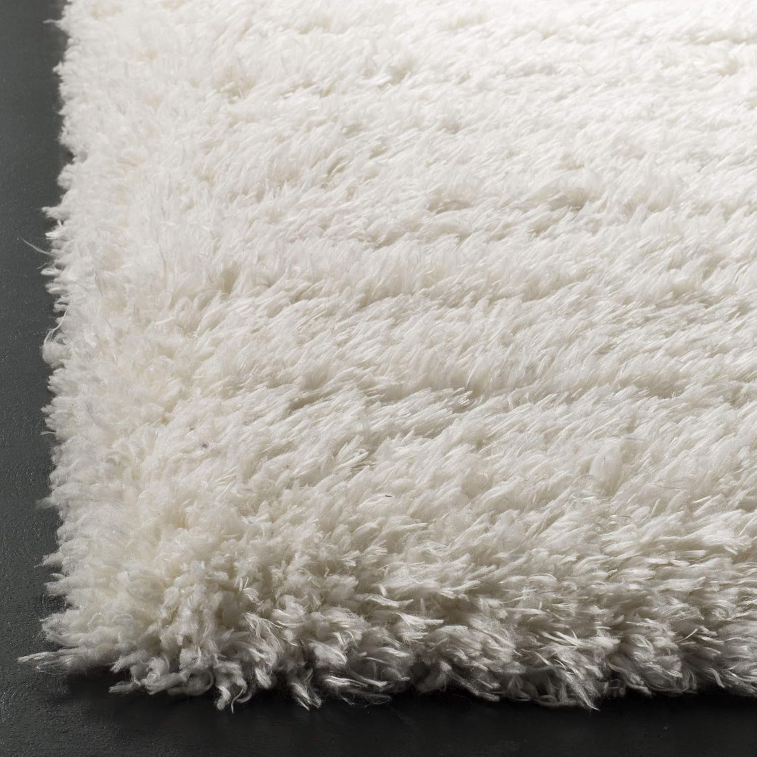 Flokati Shag Collection Area Rug - 6'7" X 9', Ivory, Solid Design, Non-Shedding & Easy Care, 2.75-Inch Thick Ideal for High Traffic Areas in Living Room, Bedroom (FLK950B)