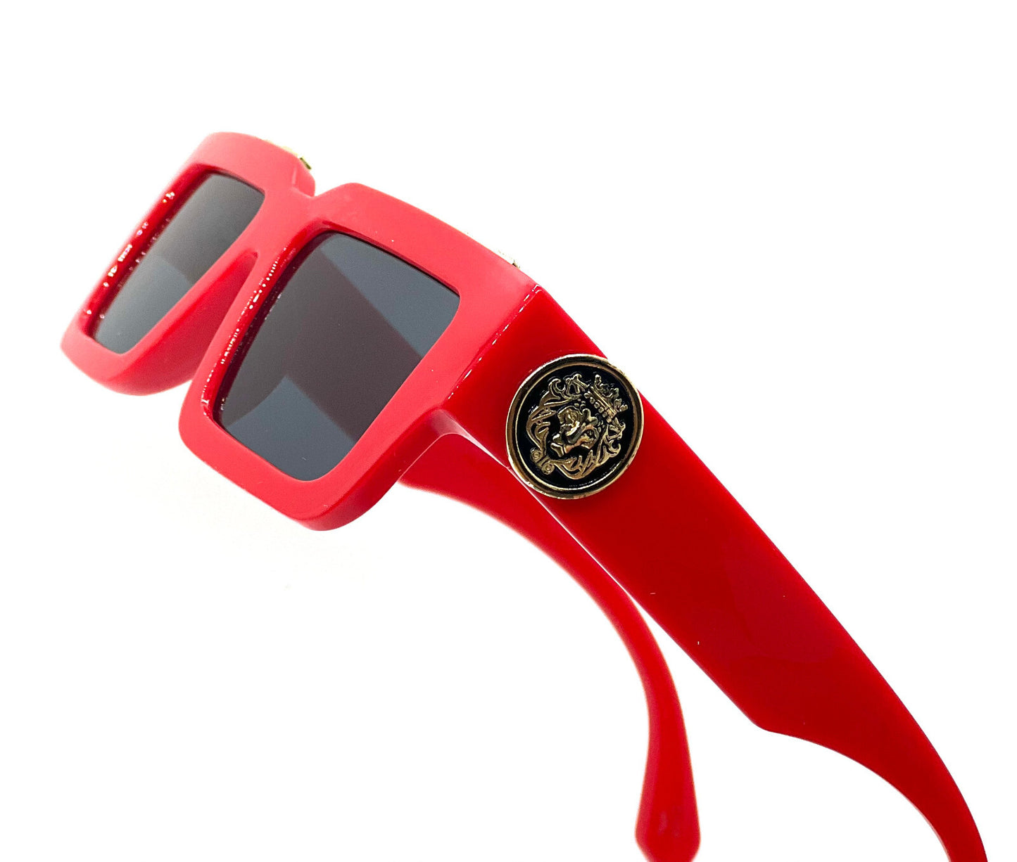 MEN SUNGLASSES HIP HOP SQUARE DESIGNER SHADES RETRO GOLD FRAME RAPPER FASHION
