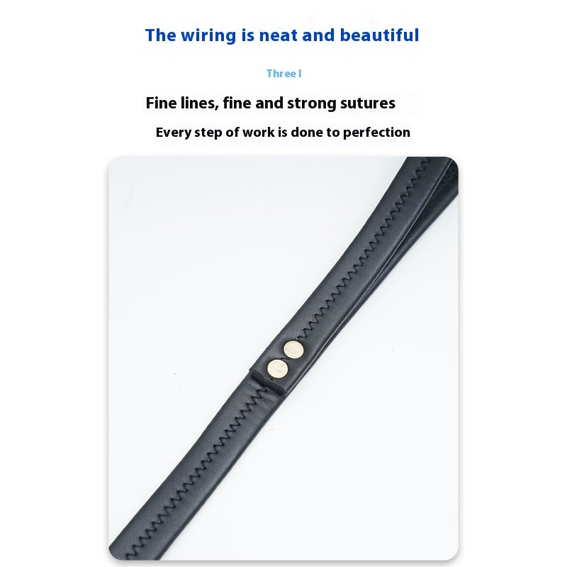 Roran High-grade PU Leather Pet Traction Belt