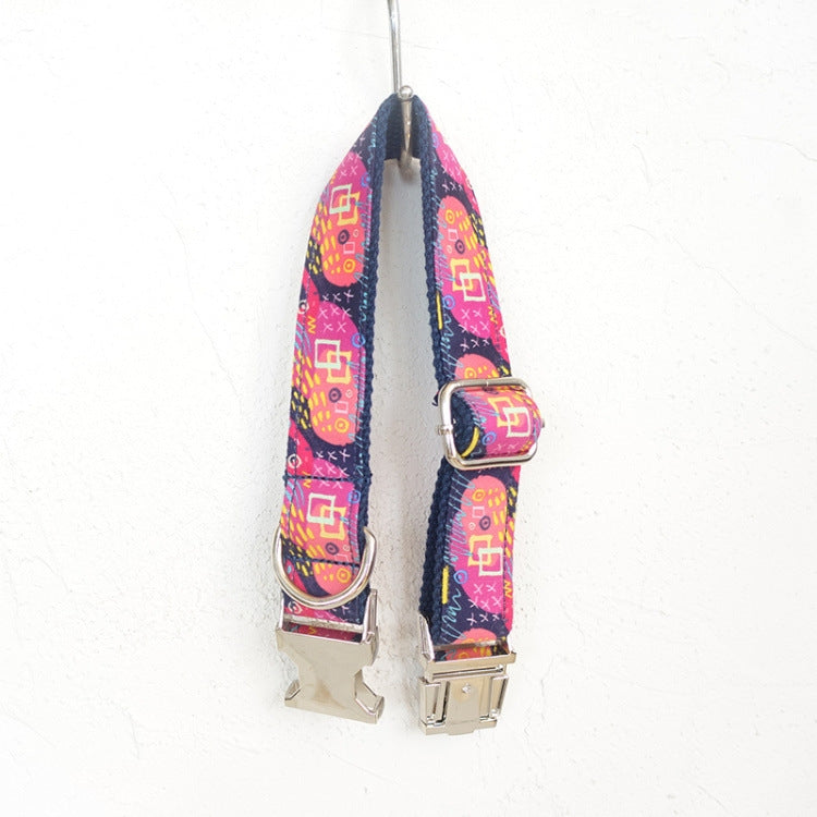 Alloy buckle high quality traction collar