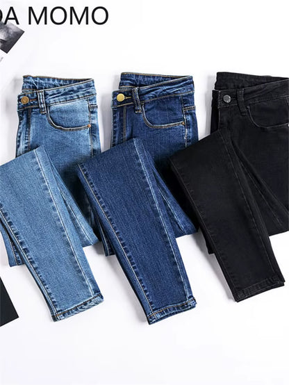 Jeans Female Denim Pants Black Color Womens Jeans Woman Donna Stretch Bottoms Skinny Pants for Women Trousers
