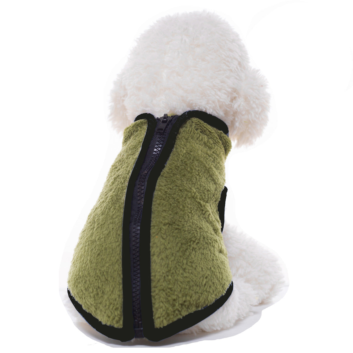 Pet high neck zipper vest