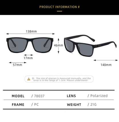 PC Polarized Outdoor Driving Box UV-proof Sunglasses