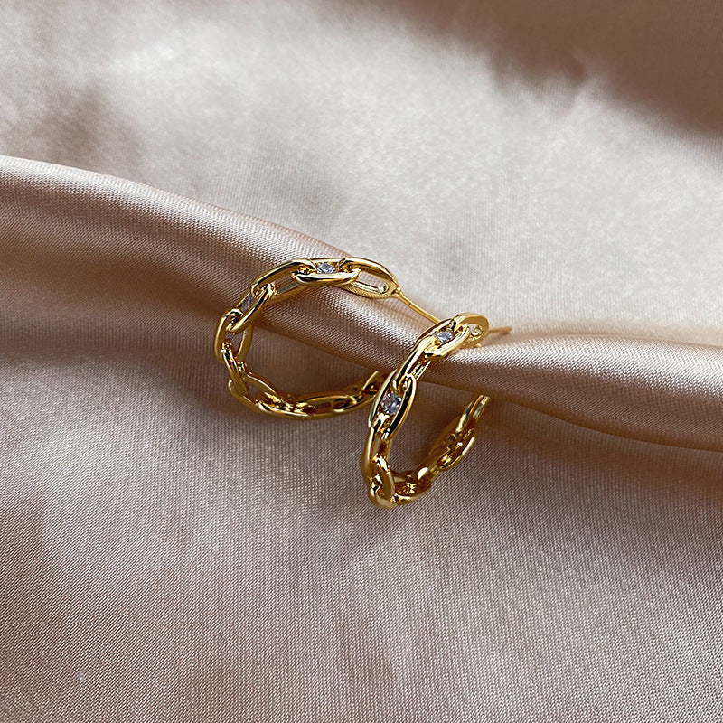 Chain link earrings