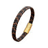 Black Brown Gold Buckle