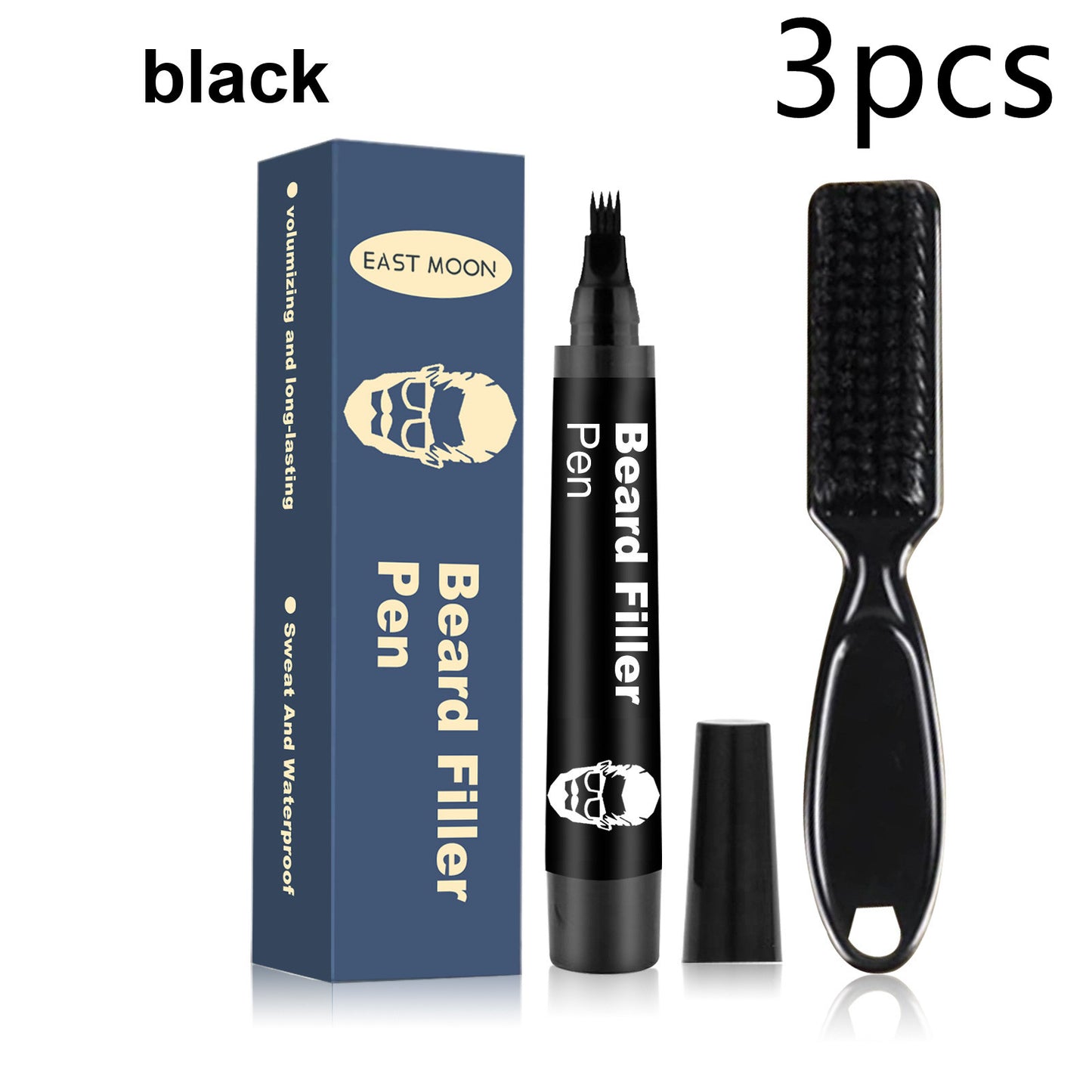 Beard Headline Filler Removable Easy To Use Thick Beard
