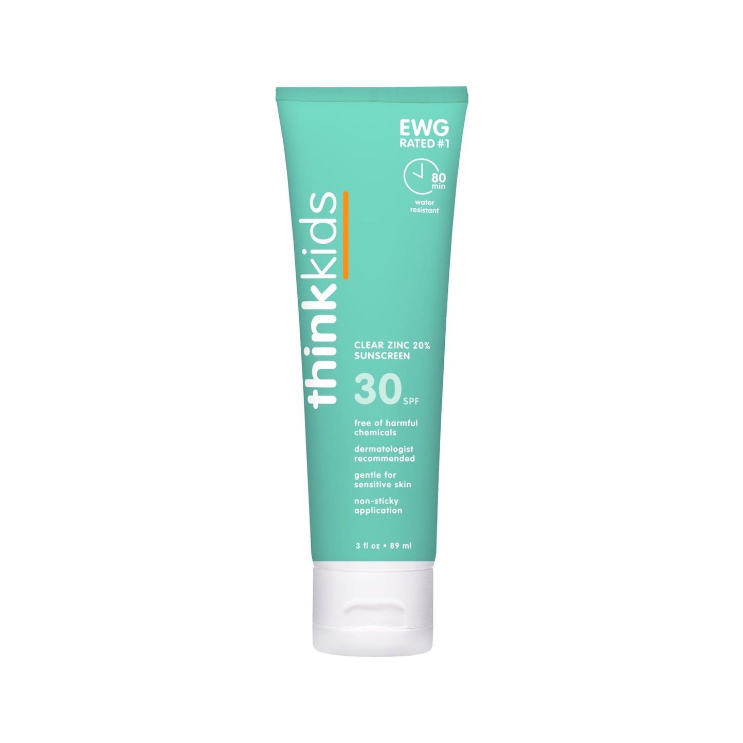 Thinksport Kids Sunscreen SPF 50 Water Resistant 3.01 Oz Mineral Formula
