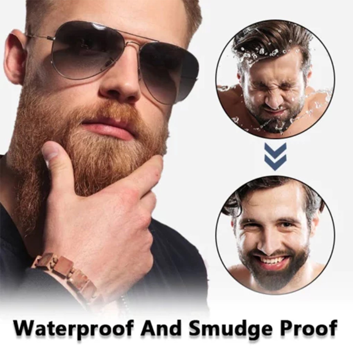 Beard Headline Filler Removable Easy To Use Thick Beard