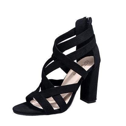 Large Size Thick Heel Women's Sandals
