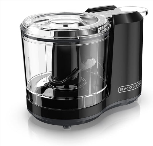 BLACK+DECKER 1.5-Cup Electric Food Chopper, One Touch Pulse, 150W Motor, Stay-Sh