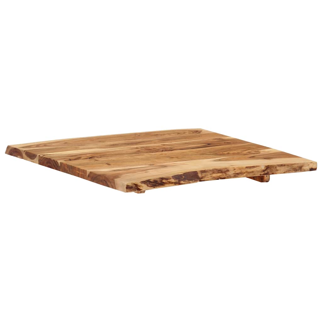 Tabletop Solid Acacia Wood 58x(50-60)x2.5 cm   Tabletop